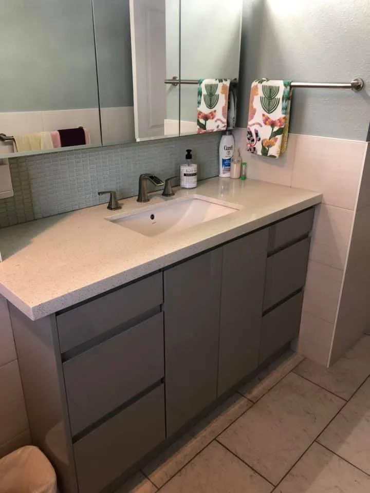 Remodeled 1960s bathroom brought up to date