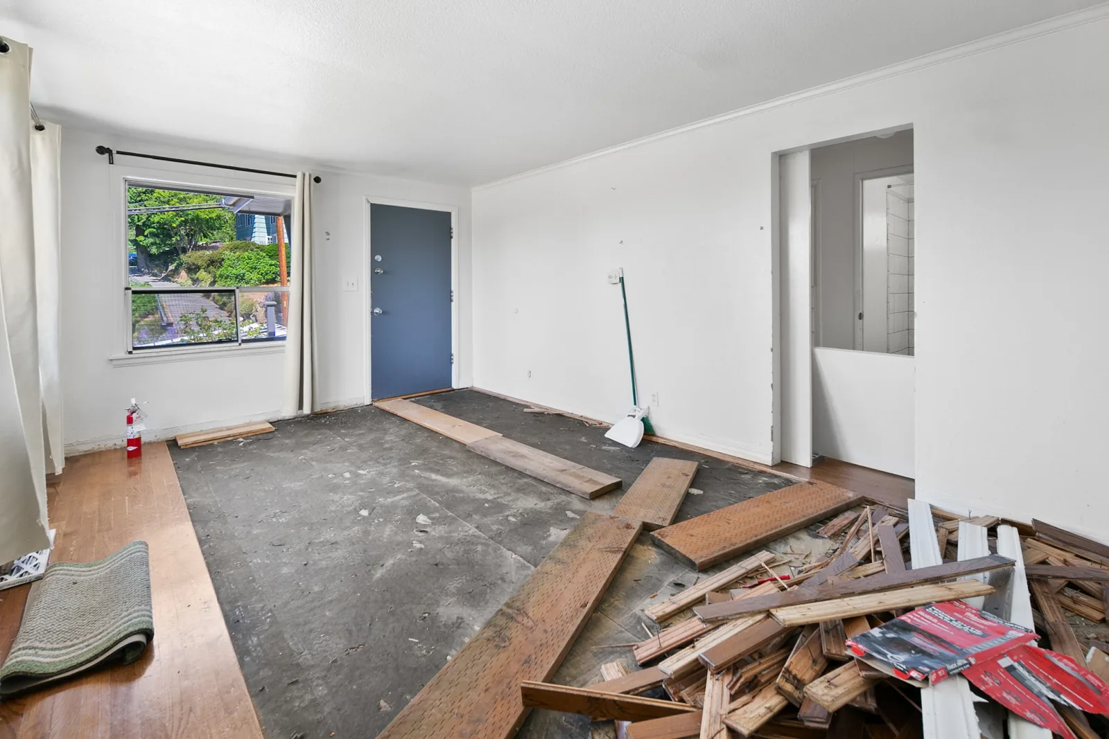Living room, before