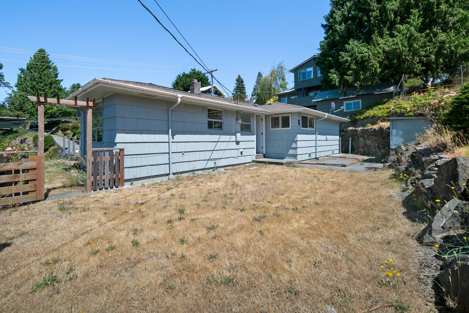 Back of the house, before
